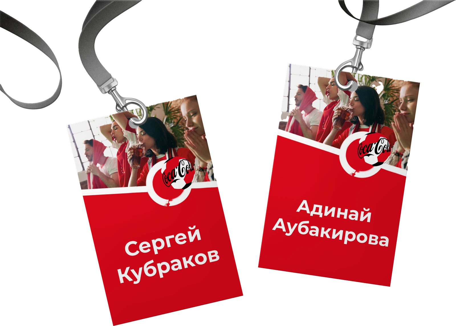 Festival lanyard credentials for the Coke Studio team